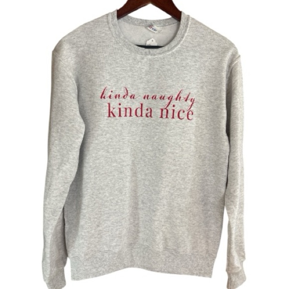 Jerzees Gray Crewneck Christmas Sweatshirt- NWT- size S